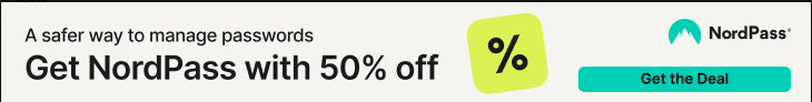 Get NordPass with 50% off - A safer way to manage passwords